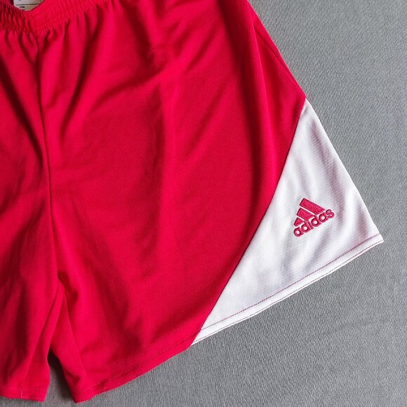 Adidas athletic shorts women's size M pink and white climalite - Picture 3 of 14